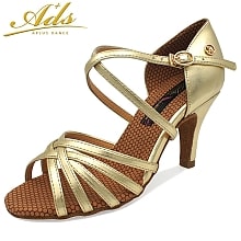Zapatos de baile latino para mujer color oro MG2001N-GOLD