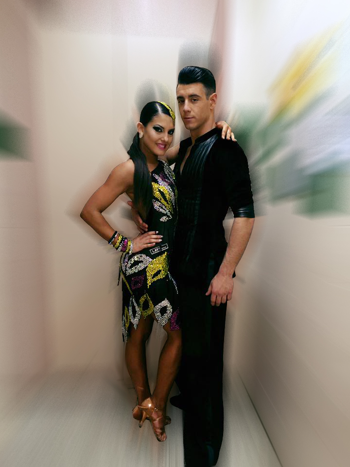 David Morante e Ines Ferrero con zapatos de baile ADS David Morante e Ines Ferrero con zapatos de baile ADS
